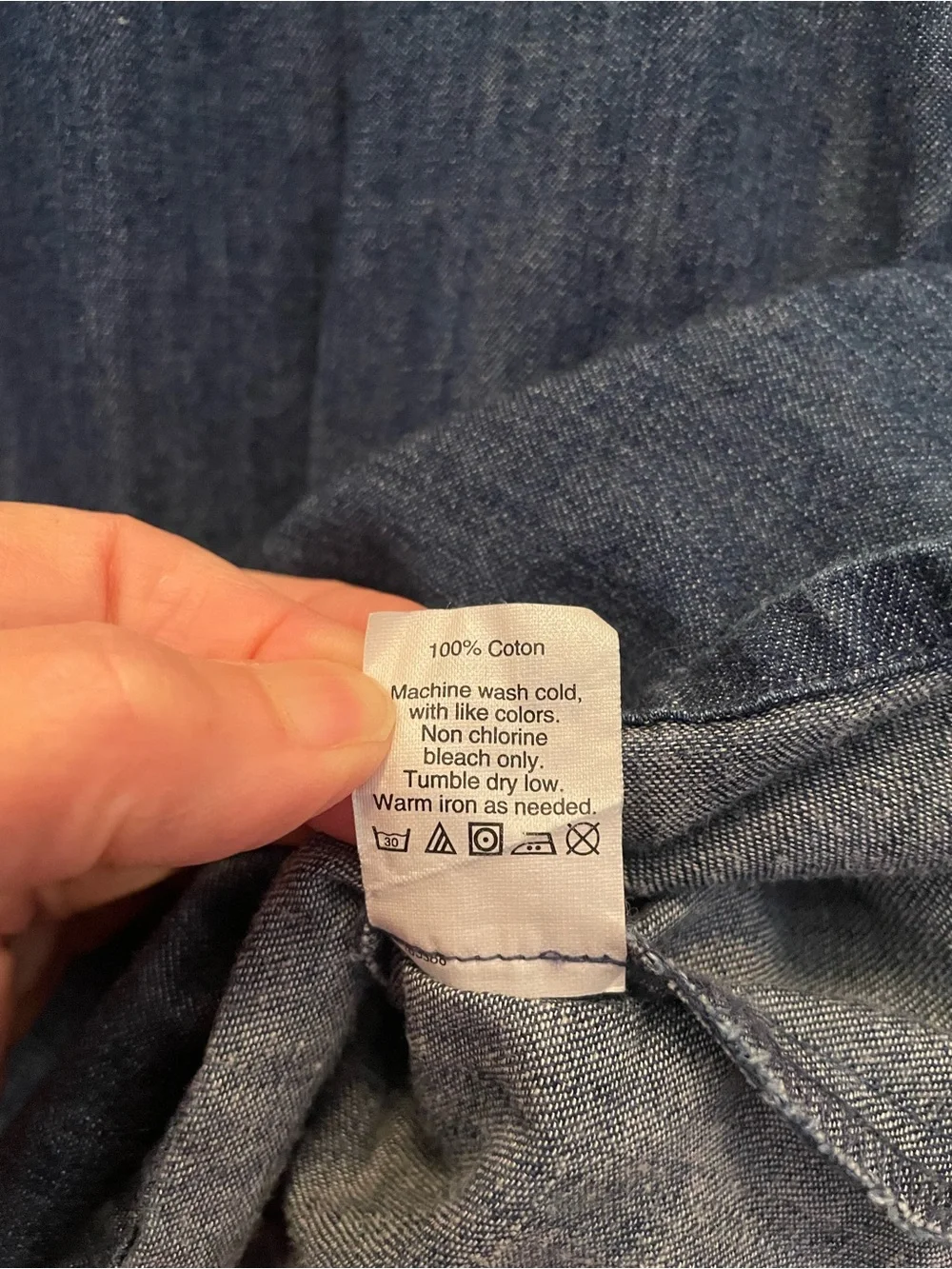 J.Crew Denim Chambray Boatneck Top Blouse 3/4 Sleeve Size 6